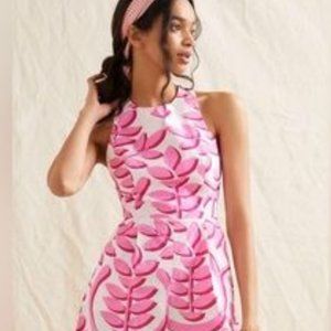 Anthropologie Porridge Pink Cotton Cut Out Jumper 352